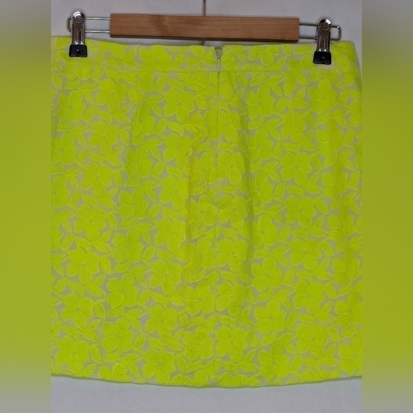 J Crew Mini Skirt Yellow - Picture 5 of 6